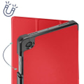 Pikkukuva 4 / 5: Suojakuori Samsung Tab A9 Plus -puhelimelle - AVIZAR - Trifold Flip Support Video and Keyboard - Punainen - Synteettinen Röd