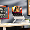 Miniatyrbillede 3 af 5: Supportbureau til MacBook Justerbart Sammenklappeligt Twelve South Curve Flex Hvid
