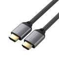 Miniatyrbillede 2 af 5: HDMI 2.1 Ultra HD Kabel 8K / 60Hz Nylon flettet 2m Satechi Grå