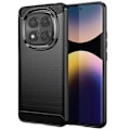 Pikkukuva 1 / 5: Xiaomi Redmi Note 14 Pro ja 14 Pro Plus Musta Silikoni Kuori Svart