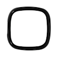 Miniatyrbillede 2 af 2: Sort beskyttelse med skærmfilm til Fitbit Versa 4 og Fitbit Sense 2 Svart