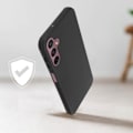 Miniatyrbillede 3 af 4: Etui, der er kompatibelt med Samsung Galaxy A24 silikone sort etui