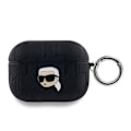 Miniatyrbillede 1 af 3: Étui til AirPods Pro Monogram med Karl Head Prægning Karl Lagerfeld Sort Svart