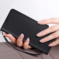 Miniatyrbillede 4 af 5: Etui til Galaxy Z Fold 6 Wallet Magnetic Tab håndledsrem Sort Svart
