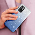 Pikkukuva 4 / 5: Kotelo Xiaomi Redmi 10 ja 10 2022 irrotettavalle Glitter läpinäkyvä / sininen Blå