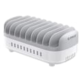 Pikkukuva 2 / 5: 120W Latausasema 10 USB-porttia Hiljainen Tuuletin EU-johto Valkoinen