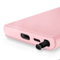Pikkukuva 4 / 6: Nahkakotelo Galaxy S22 Ultra Näyttöikkuna Korttipidike Rose Rosa