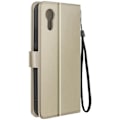 Pikkukuva 1 / 5: Suojakuori Samsung Galaxy Xcover 7 Vintage Design Flip Wallet Goldille Gul