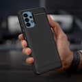Miniatyrbillede 3 af 4: Coque - Akashi - Galaxy A32 - Silikonegel - Børstet effekt - Carbonfinish Svart