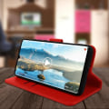 Pikkukuva 4 / 4: Kotelo - AVIZAR - Mi Note 10 Lite - Täyskotelo - Korttipidike - Videotuki - Punainen Röd