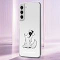 Miniatyrbillede 3 af 5: Etui til Samsung Galaxy S22 Plus Forhøjede kanter Karl Lagerfeld Transparent Transparent