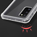 Pikkukuva 4 / 4: Coque - FORCE CASE - Galaxy A41 - Ilmakusku - Tryax - Läpinäkyvä Valkoinen Klar vit