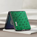 Miniatyrbild 3 av 5: Fodral till Motorola Razr 40 Ultra Leather Textured Pattern Slim Design Abeel Green