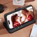 Miniatyrbild 3 av 5: iPhone 15 Fodral - AVIZAR - Geo Black Collection - Fullständigt skydd - Quiltad Rhombic Design Svart