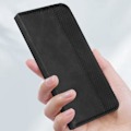 Pikkukuva 4 / 5: Kotelo Motorola Moto G84 Wallet Checkerboard Pattern Geo Collection mustalle Svart
