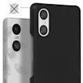 Miniatyrbillede 3 af 5: Taske til Sony Xperia 10 VI - AVIZAR - Sort - Stiv - Syntetisk - Glat Svart