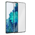 Miniatyrbillede 2 af 4: Film til Samsung Galaxy S20 FE Transparent skråhærdet glas med sort kant Svart