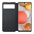 Pikkukuva 2 / 4: Kotelo - Samsung - Galaxy A42 5G - Kosketusikkuna - Lompakko Teline - Musta Svart