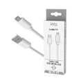 Pikkukuva 3 / 4: Micro-USB kaapeli USB-A 2,4A lataus ja synkronointi POP-kokoelma 1,5m Jaym Valkoinen Vit