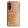 Miniatyrbild 2 av 5: Glittrande Chockresistent Skal för Samsung Galaxy S23 FE Guld Gul