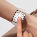 Pikkukuva 4 / 4: Organic Glass - IMAK - Apple Watch Series 8 45mm - Näytön suojaus - Musta Contour