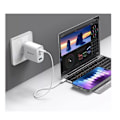 Miniatyrbillede 3 af 5: Lader Sektor Hurtig GaN USB og USB-C 65W med PD og PPS Devia Hvid Vit