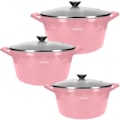 Pikkukuva 1 / 5: Marmitit - Cheffinger - Timanttikuvio - 20/24/28 cm - Ergonomiset Kahvat - Karkaistut Lasi Kannet Transparent