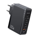 Miniatyrbillede 1 af 6: Oplader - USAMS - T50 - 100W - 3xUSB-C + USB - Hurtig opladning sort