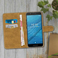 Miniatyrbild 3 av 4: Etui - AVIZAR - Fairphone 3 - Fodral i ekologiskt läder - Klistrig fästning - Magnetflik - Svart Svart