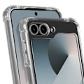 Pikkukuva 4 / 5: Suojakuori Samsung Galaxy Z Flip 6:lle - AVIZAR - Iskunkestävät joustavat vahvistetut kulmat - Läpinäkyvä Transparent