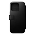 Miniatyrbillede 1 af 6: MagSafe etui til iPhone 16 Pro Folio Moderne anti-ridse læder kortholder Nomad Black Svart