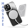 Pikkukuva 3 / 6: MagSafe-kuori iPhone 16 Pro, läpinäkyvä hopeanvärinen takakuori Grå