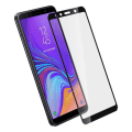 Pikkukuva 1 / 4: Suojakalvo - AVIZAR - Samsung Galaxy A7 2018 - Karkaistu lasi - Erittäin kestävä - Musta Svart