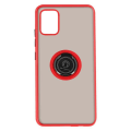Miniatyrbillede 1 af 4: Samsung Galaxy A51 Taske - AVIZAR - Bi-materiale - Metalring - Supportfunktion - Rød Röd