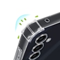 Pikkukuva 2 / 5: Iskunkestävä kotelo Samsung Galaxy A35:lle vahvistetut kulmat Mayaxess Mayaxess läpinäkyvä Transparent