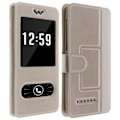 Miniatyrbild 2 av 4: Universal Folio Case Cover - AVIZAR - Guld - Kompatibel med 5,3 till 5,5 tums smartphones - Ekologiskt läder - Soft Shell Guld