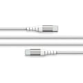 Miniatyrbillede 1 af 4: USB C/USB C Forstærket Kabel 3m - 3A Force Power Hvid