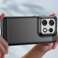 Miniatyrbillede 4 af 5: Taske til Motorola Edge 50 Pro - AVIZAR - Carbon og børstet effekt - Sort Svart