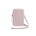Miniatyrbillede 4 af 4: Tas til telefon - Guess - Zip Triangle 4G - Rosa - Økologisk læder - Justerbar strop Rosa