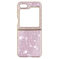 Miniatyrbillede 1 af 5: Smartphone cover - AVIZAR - Galaxy Z Flip 5 - Glitrende - Hård - Øget beskyttelse Rosa