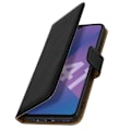 Pikkukuva 2 / 4: Samsung Galaxy A41 - AVIZAR - Aitoa Nahkaa - 2 Korttipaikkaa - Tukiominaisuus - Musta Svart