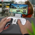 Miniatyrbild 4 av 4: Stöd för smartphone - AVIZAR - PS5 - Transparent vikbar design - Justerbar 0 till 180° - Kompatibel 50-88mm Vit