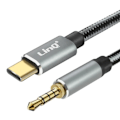 Miniatyrbillede 2 af 4: Lydkabel - LinQ - USB-C til Jack 3.5mm - Flettet nylon - 1.5m - Tabet lydkvalitet