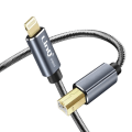 Miniatyrbillede 2 af 5: LinQ USB Type B Flettet Nylon iPad og iPhone Printerkabel 1,5m