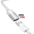 Miniatyrbillede 4 af 5: Adapter OTG iPhone Lightning Han til USB Hun Swissten Hvid