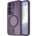 Pikkukuva 1 / 6: MagSafe-kuori Samsung S24 Plus ja S25 Plus, Matta Hohdokas Violetti Reunus Lila