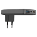 Pikkukuva 5 / 5: Forcell Harmaa 65W GaN III Seinälaite 2 USB-C + USB Nopea Lataus Ultra-ohut