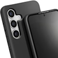 Miniatyrbillede 3 af 5: Semi-Stiv Cord Case til Samsung Galaxy S24 Plus Sort - AVIZAR - Rigid - Syntetisk - Blandet Svart