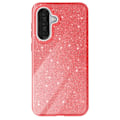 Miniatyrbillede 2 af 5: Glitrende Stødabsorberende Cover til Samsung Galaxy A36 Rød Röd