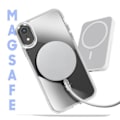 Pikkukuva 3 / 6: MagSafe-kuori iPhone XR:lle, kirkas takana, hopeanvärinen Grå